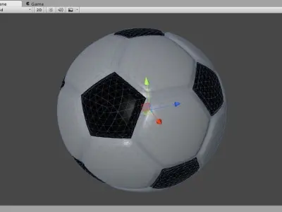 Classic Soccer Ball Low-poly 3D model