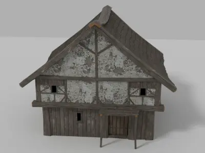 Medieval House PRB Low-poly 3D model