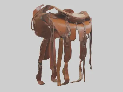 Horsesaddle Model Low-poly 3D model