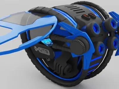 sci-fi vehicle  3D model