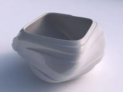 Bowl helix with smooth ribbons 3D print model