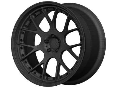 BBS CHR Aftermarket Wheel Low-poly 3D model