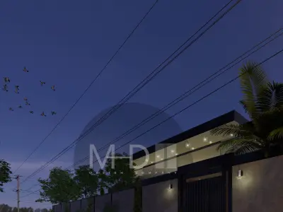 Modern villa 3D model