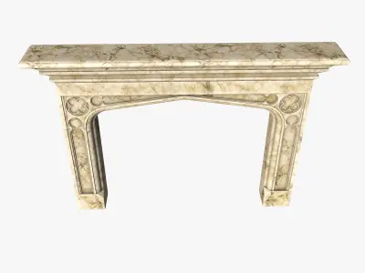 Marble fireplace 3D model