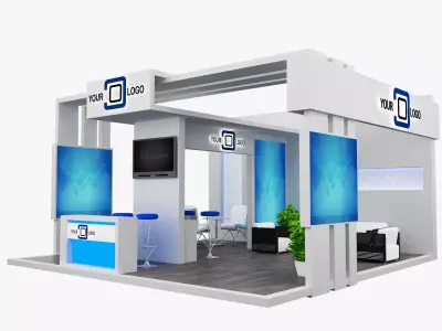 Booth Exhibition Stand a568b 3D model