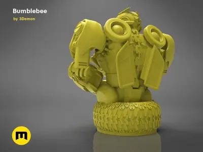 Bumblebee bust 3D print model