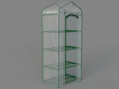 Gardman 4 Tier Mini Greenhouse 3D model