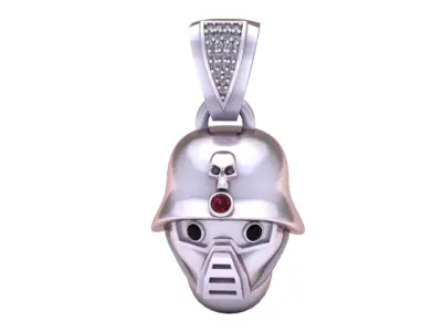 robot helmet pendant  3D print model