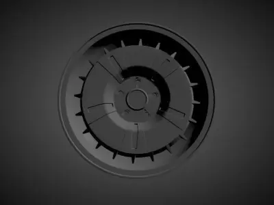 Citroen CX OEM scalable and printable rims 3D print model