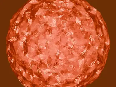 Orange Crystal Free 3D model