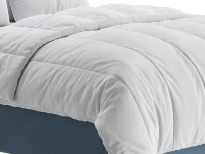 Owen Upholstered Ottoman Bed 3D model