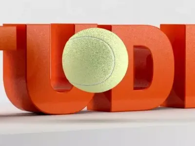 Generic Tennis Ball  Free low-poly 3D model