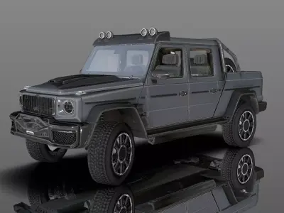 New Stylish Design Adventure Jeep Lowpoly 3D Model Low-poly 3D model
