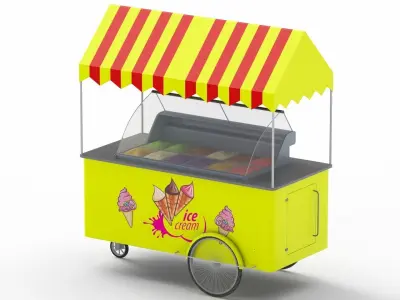 Ice Cream Cart 3D model