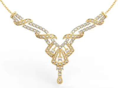 Mesmerizing Geometric Necklace 3D print model