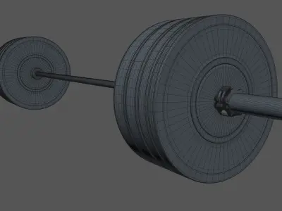 Olympic Weightlifting Barbell Crossfit 3D model
