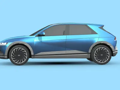Hyundai IONIQ 5 Low-poly 3D model