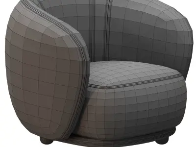 Rene Armchair  Meridiani 3D model