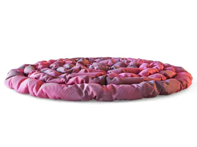 Carpet Round Low-poly 3D model purchase