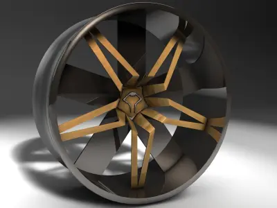 Car Rim 3D model 19