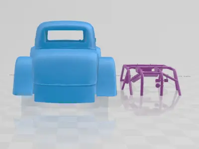 1934 Coupe - Body Car STL Model 3D print model
