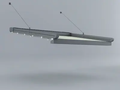 Aluminum Pergola System - Suspensory 3D model