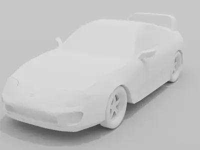 Toyota Supra mk4 game ready  Low-poly 3D model