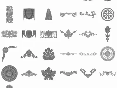 36 Classic Patterns Kitbash Vol 2 3D model