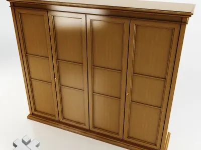 Wardrobe - Simphonie Low-poly 3D model