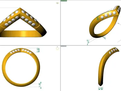 LOUIS VUITON RING 3D print model