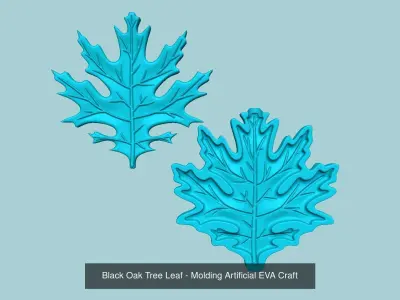 13 Oak Tree Leaves Collection - Molding Artificial EVA Craft