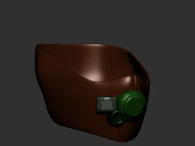 gas mask helmet scifi high poly sculpt  ver 1 3d printable  3D model