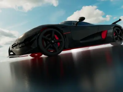 koenigsegg jesko 3d modle maya arnold 3D print model