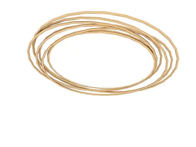 3D decorative mirror Low-poly 3D model