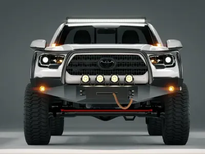 Toyota Tacoma 2018 Off Road Modified 3D model