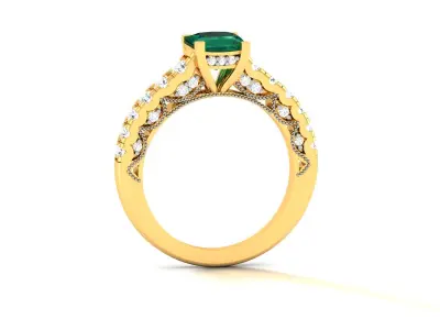 Women Engagement Wedding Ring 3dm Render Detail 3D print model