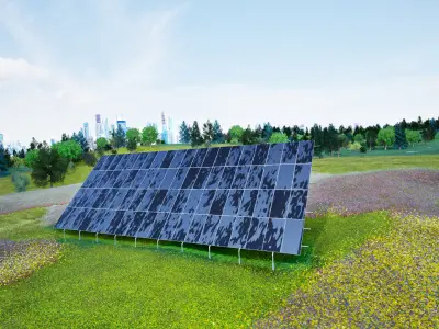 Solar sation 3D model