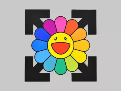 Off White Takashi Murakami Flower toy 3D print model