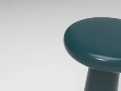 Huru Side Table Low-poly 3D model