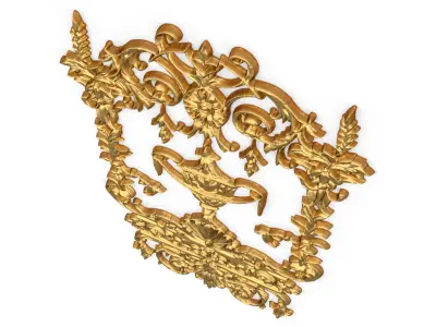 Classic decor ornament carved 66 3D model