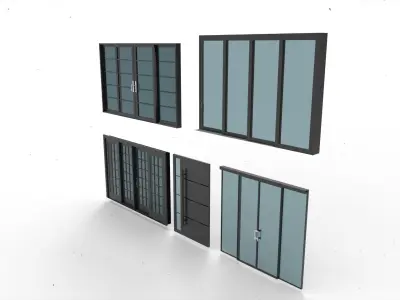 Door window model 1 3D model