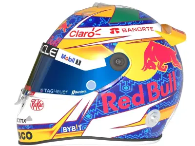 F1 Checo Peres Helmet 2024 3D model