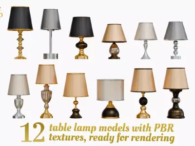 Table Lamp Pack 3D model