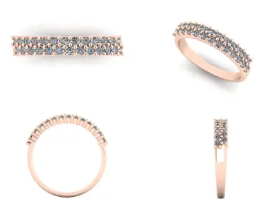 Ring n 7 beaded 3D print model