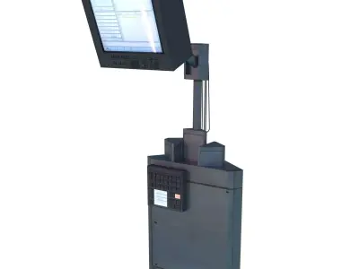 Communications Receiver Electronics Environment Pack Sci Fi Low-poly 3D model