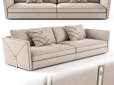 Visionnaire Bastian 3 seater sofa 01 3D model