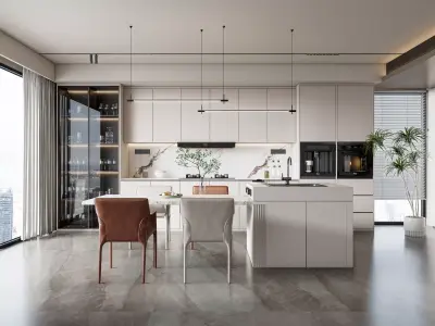 Kitchen Modern interior 101 3D model