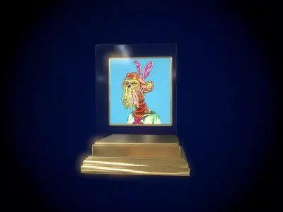 Mutant Ape 18 Gold Club Low-poly 3D model