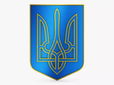 Ukraine State Emblem M 8 3D model