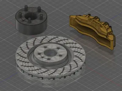 Brake Set 3D print model